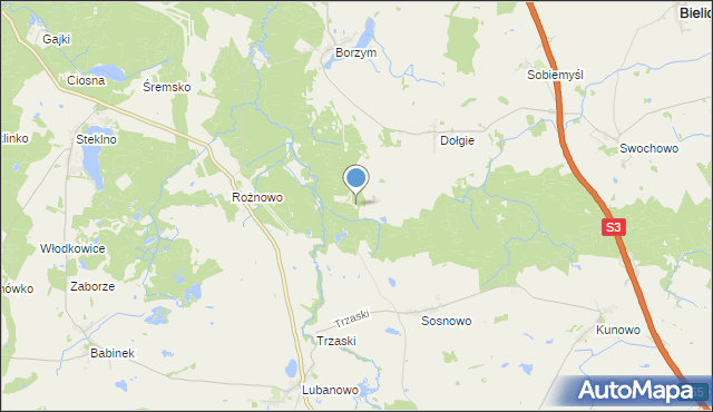 mapa Mały Borzym, Mały Borzym na mapie Targeo